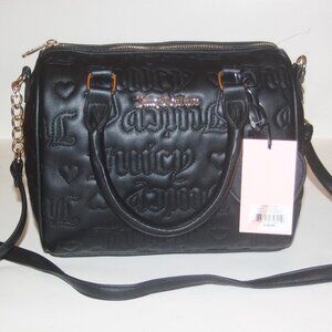NEW Juicy Couture Licorice Black Purse Satchel